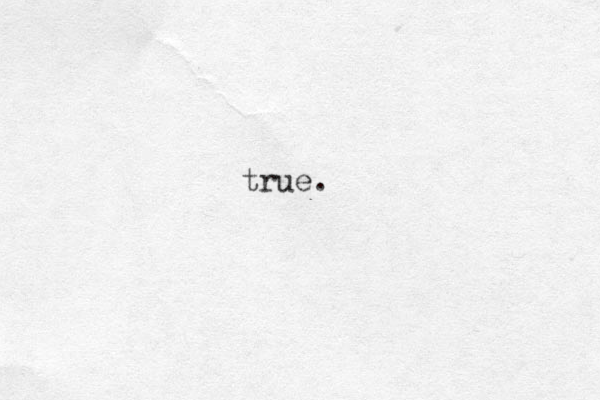 true.