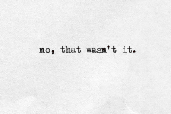 no, that wasn't it. 