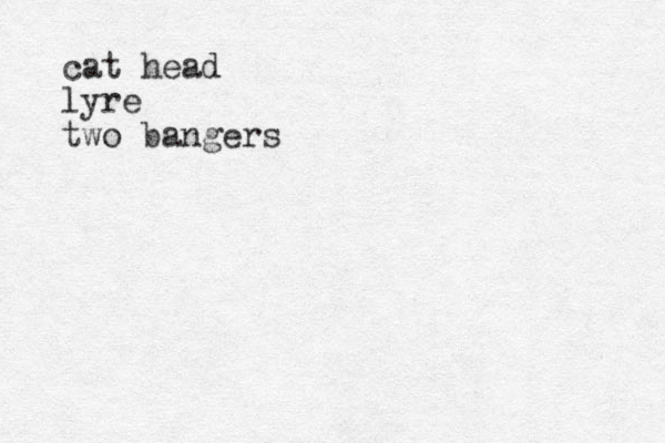cat head lyre two bangers