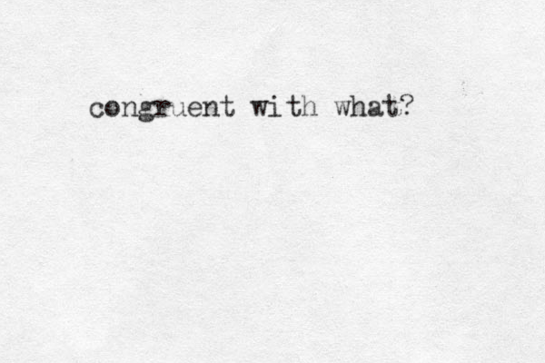 congruent with what? 