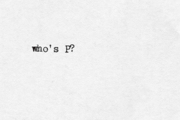 who's P?
