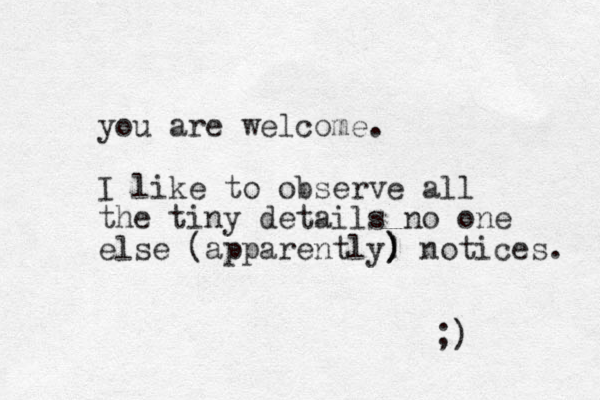 you are welcome. I like to observe all the tiny details no one else (apparently! ) ) ) notices. ;) 
