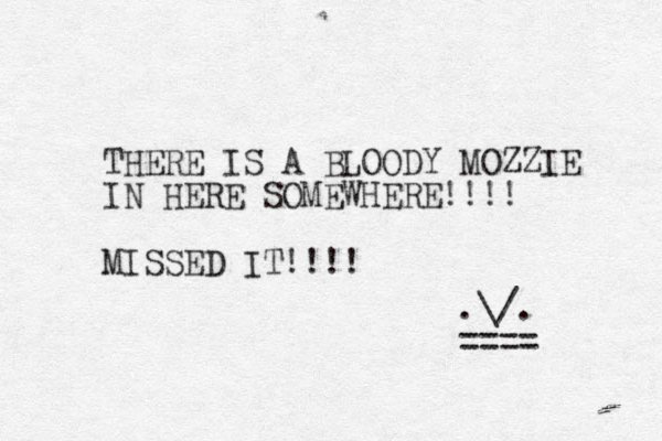 THERE IS A LOODY B MOZZIE IN HERE SOMEWHERE!!!! MISSED IT!!!! .\/. ==== 