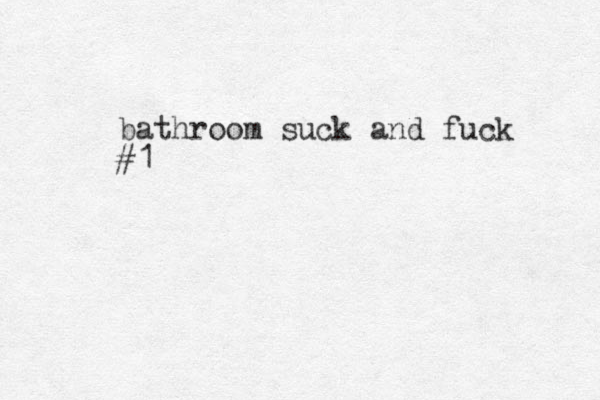 bathroom suck and fuck #1 
