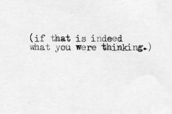 (if that is indeed what you were thinking.) 