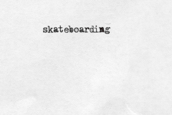 skateboarding 