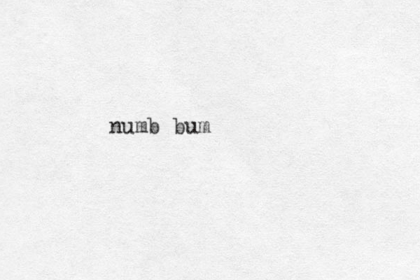 numb bum