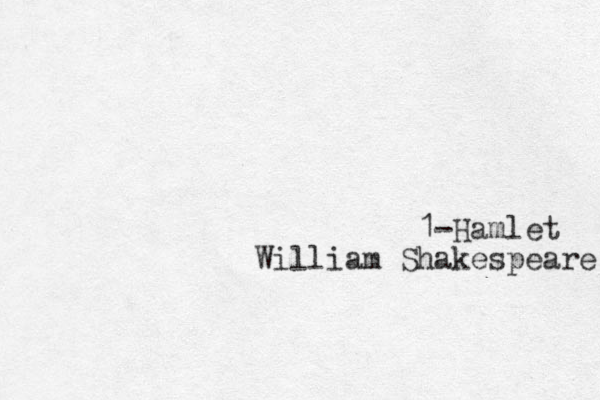 1-Hamlet William Shakespeare 