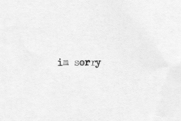 im sorry