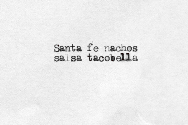 Santa fe nachos salsa tacobella 