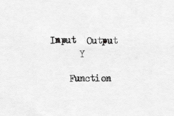 Y Input Function Output 