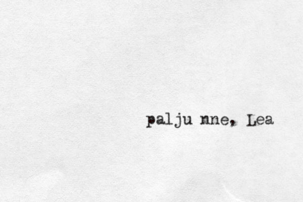 palju nne, Lea 