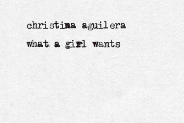 christina aguilera what a girl wants