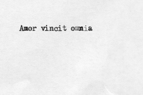 Amor vincit omnia