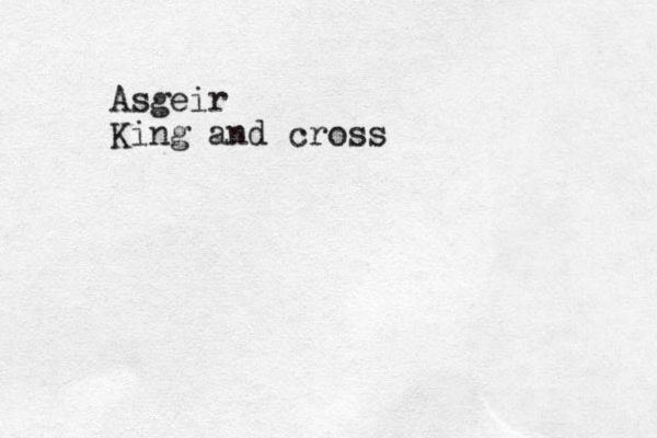 Asgeir King and cross