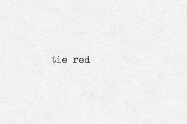 tie red 