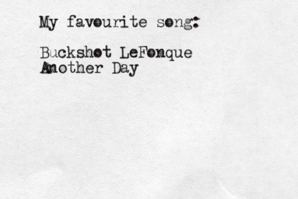 My favourite song: Buckshot LeFonque Another Day 