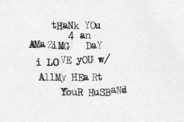 tHaNk YOu 4 an AMa ZiMG DaY i LO VE yOU w/ All My HEa Rt YouR HuSB aNd