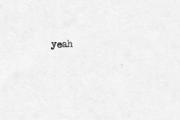 yeah 