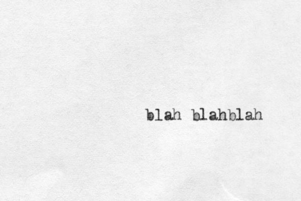 blah blahblah 