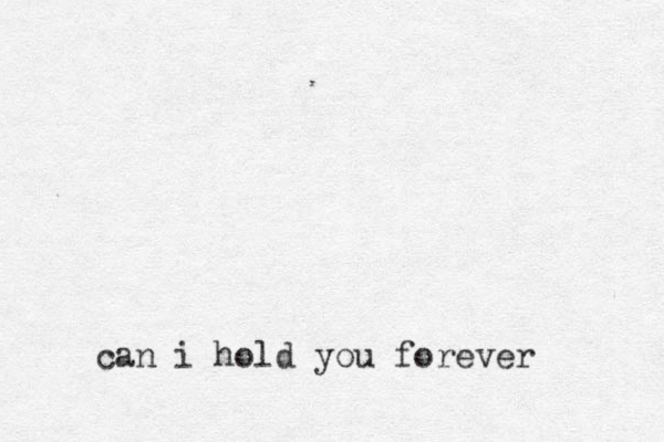 can i hold you forever 