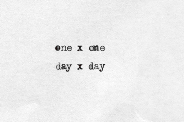 one x one day x day 