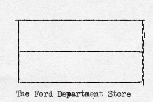 ____________________________ | | | | | | |__________________________| | | | | | | |__________________________| The Ford Department Store | | | | | | | | | | | | | | | | - - 
