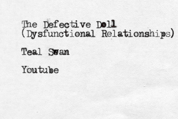 The Defective Doll (Dysfunctional Relationships) Teal Se wan Youtube