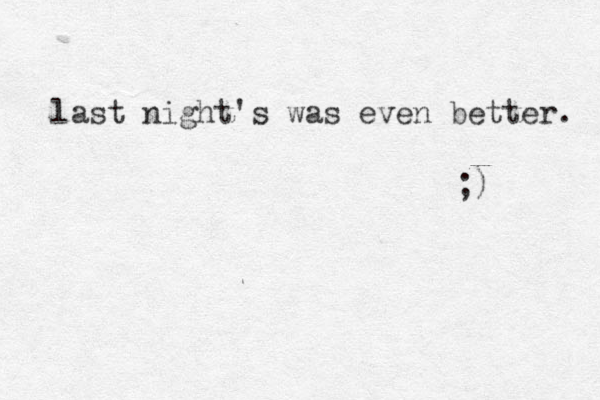 last night's was even better. ;) 