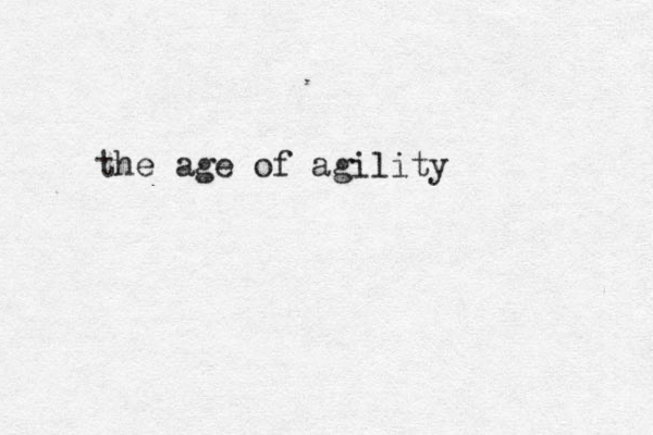 the age of agility