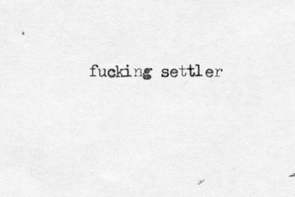 fucking settler