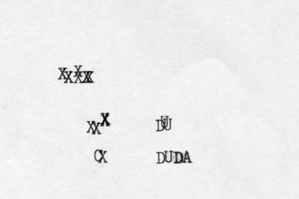 XXX X X X X X X X X C DU U DUDA