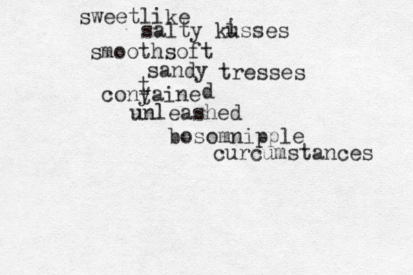 sweetlike salty kusses i i smoothsoft sandy tresses conyaine t t d unleashed bosomnipple curcumstances 