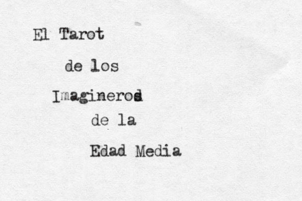 El Tarot de los Imaginerod s de la Edad Media 