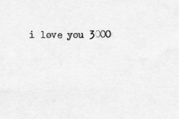 i love you 3000