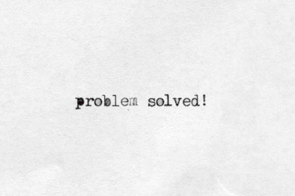 problem solved!