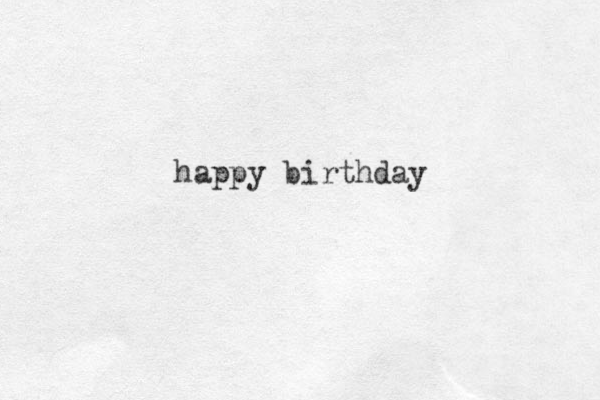 happy birthday 