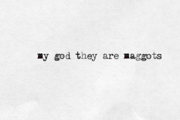 my god they are maggots 