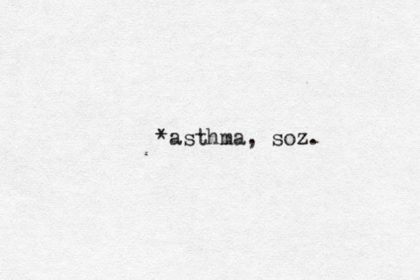 *asthma, soz. 