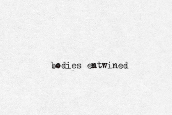 bodies entwined 