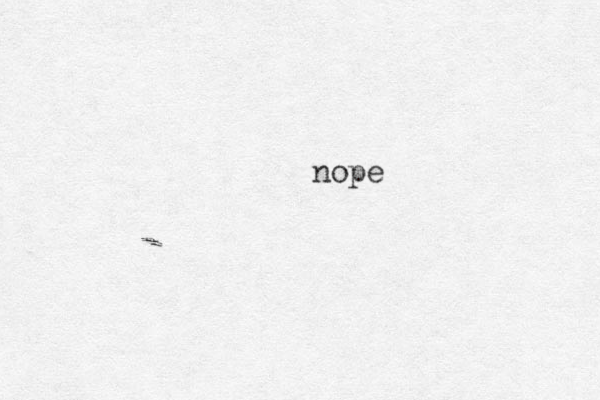nope