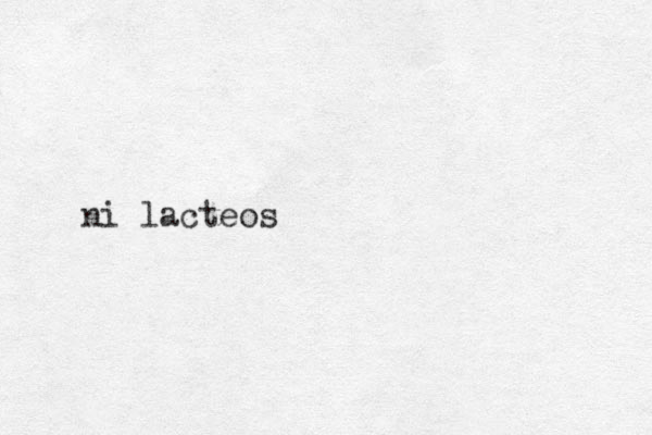 ni lacteos
