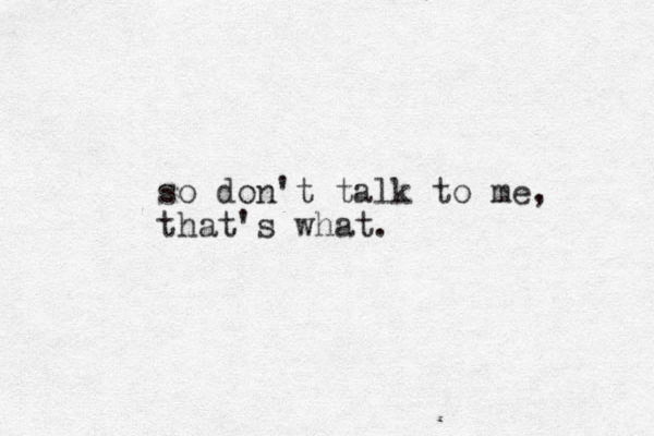 so don't talk to e m , that's what.