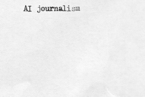 AI journalism 