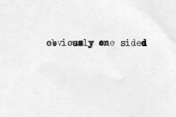 obvios usly one sides d d d d 