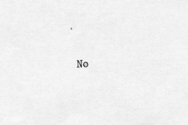 No