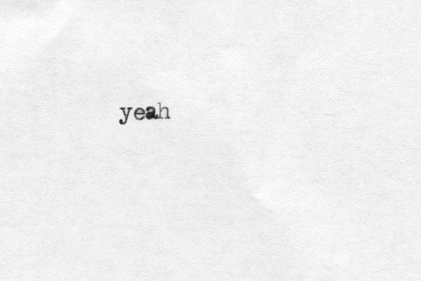 yeah 