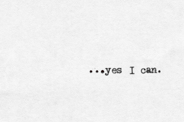 ...yes I can. 