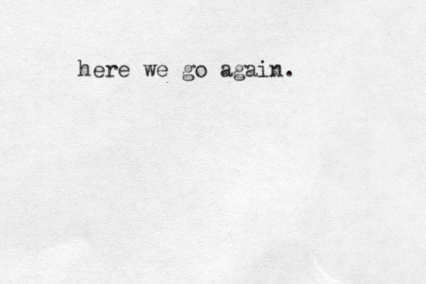 here we go again. 
