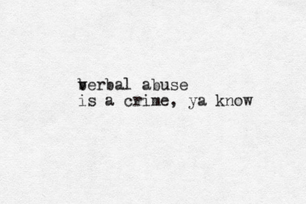 ber v bal abuse is a crime, ya know 